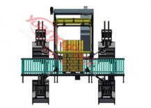 水平打包機與自動防護角組合,水平打包+自動防護角 水平打包機與自動防護角組合,水平打包+自動防護角